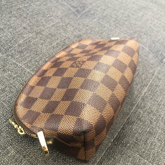 Authentic Louis Vuitton cosmetic bag pochette damier Ebene - Picture 5 of 7